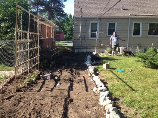 A look at the garden. In a few weeks it will be bustling.